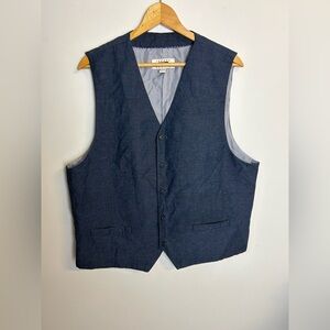 VTG Joseph Abboud Vest Men’s Size XXL Linen Blend Granola Boy Minimalist